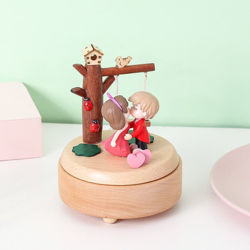 High Quality Wooden Music Box - Valentine&