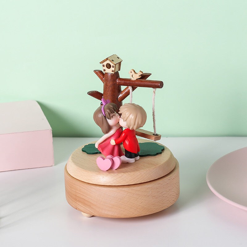 High Quality Wooden Music Box - Valentine&