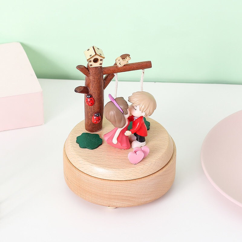 High Quality Wooden Music Box - Valentine&