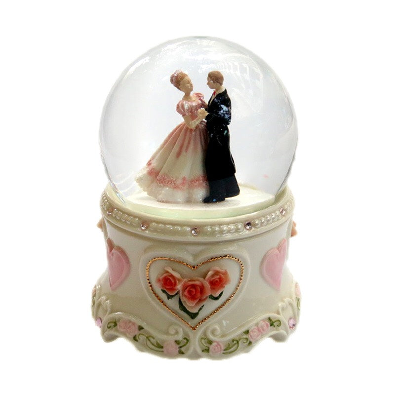 Wedding Crystal Ball Music Box - As a Wedding Anniversary - Birthday - Valentine&