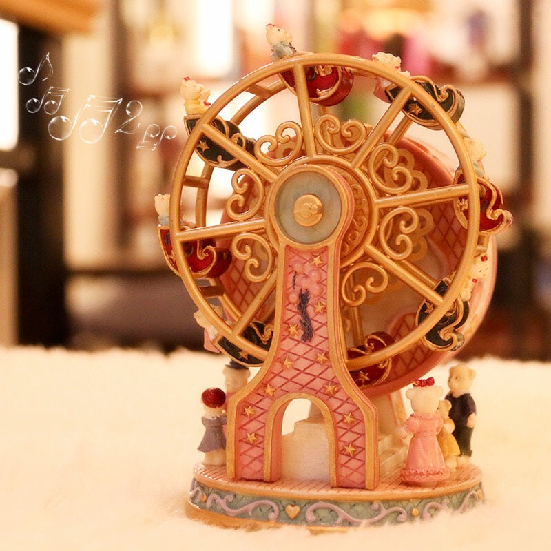 Rotating Ferris Wheel Bear Music box -  Birthday - Mother&