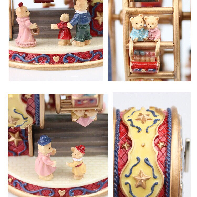 Rotating Ferris Wheel Bear Music box -  Birthday - Mother&