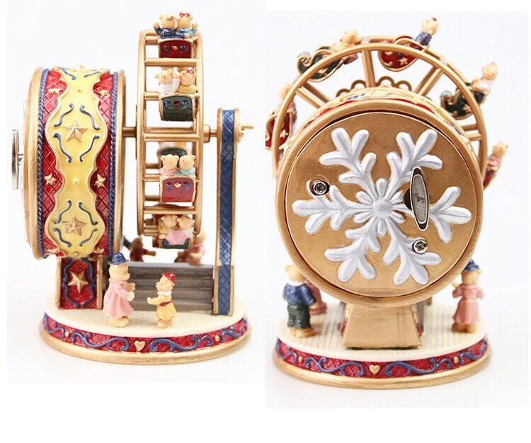 Rotating Ferris Wheel Bear Music box -  Birthday - Mother&