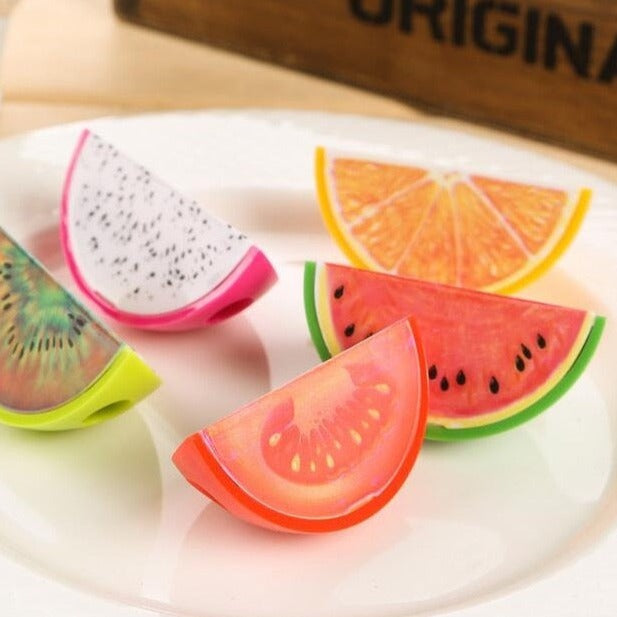 1 PC Novelty Fruit Plastic Pencil Sharpener Pencil Cutter Knife - Stationery School Supplies