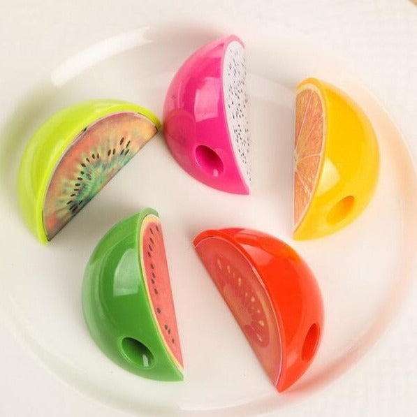 1 PC Novelty Fruit Plastic Pencil Sharpener Pencil Cutter Knife - Stationery School Supplies