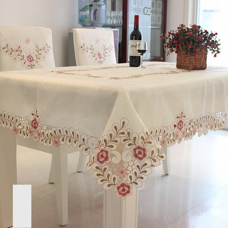 European - Style Embroidered - Tablecloth -Decoration