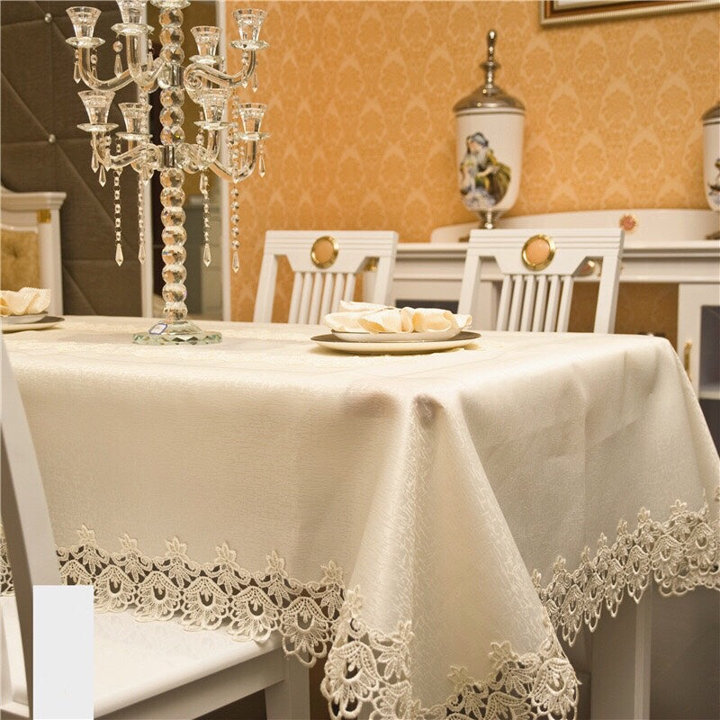 European - Style Embroidered - Tablecloth -Decoration