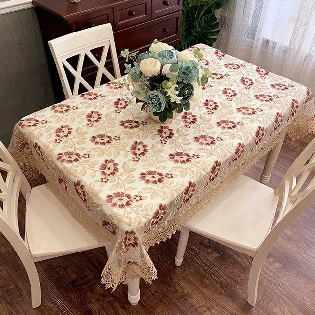 European Style - Lace Embroidery - Tablecloth - Decoration