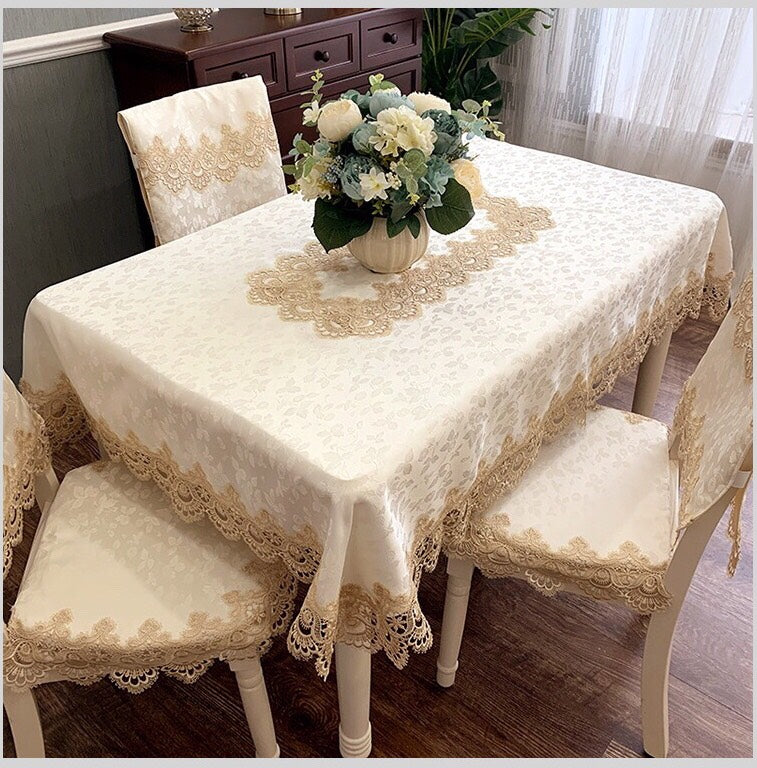 European Style - Lace Embroidery - Tablecloth - Decoration