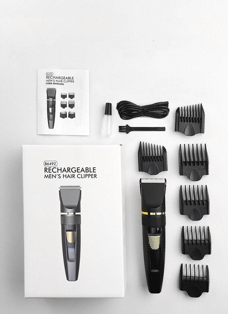 Hair Clippers And Trimmer Kit For Men - Cordless Barber Clipper Hair Cutting Kit, Beard T Outliner Trimmers Haircut Grooming Kit