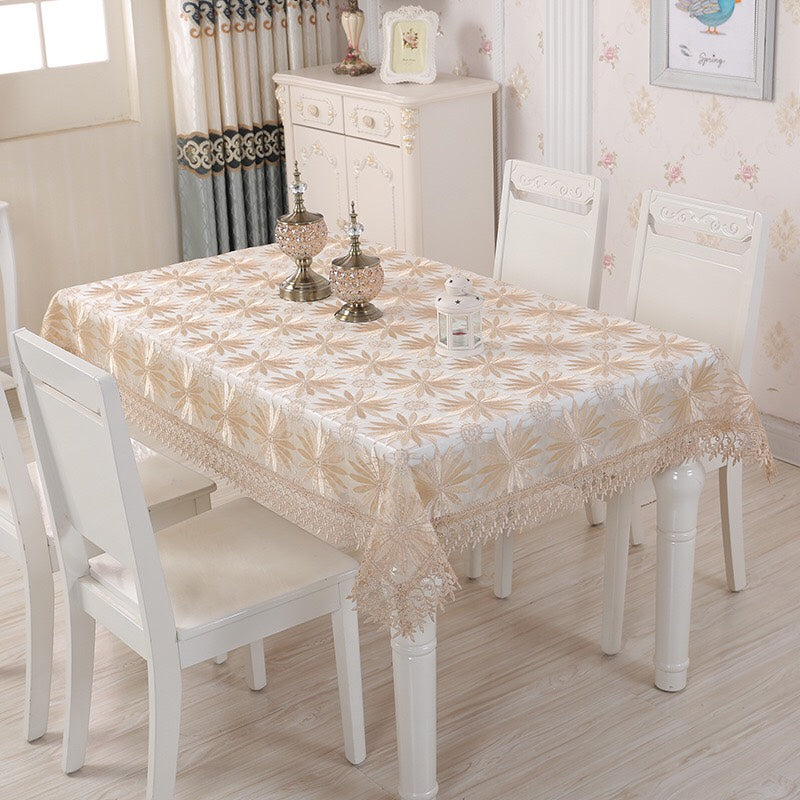 European Style - Lace Embroidery - Tablecloth - Decoration