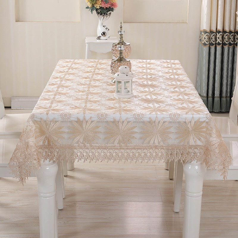 European Style - Lace Embroidery - Tablecloth - Decoration