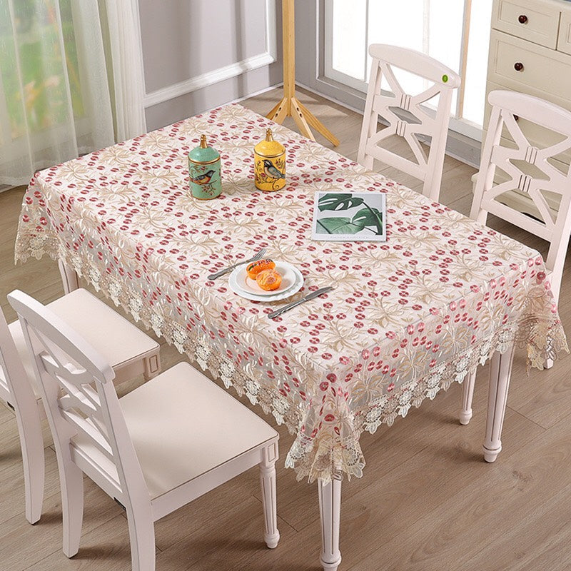 European Style - Lace Embroidery - Tablecloth - Decoration