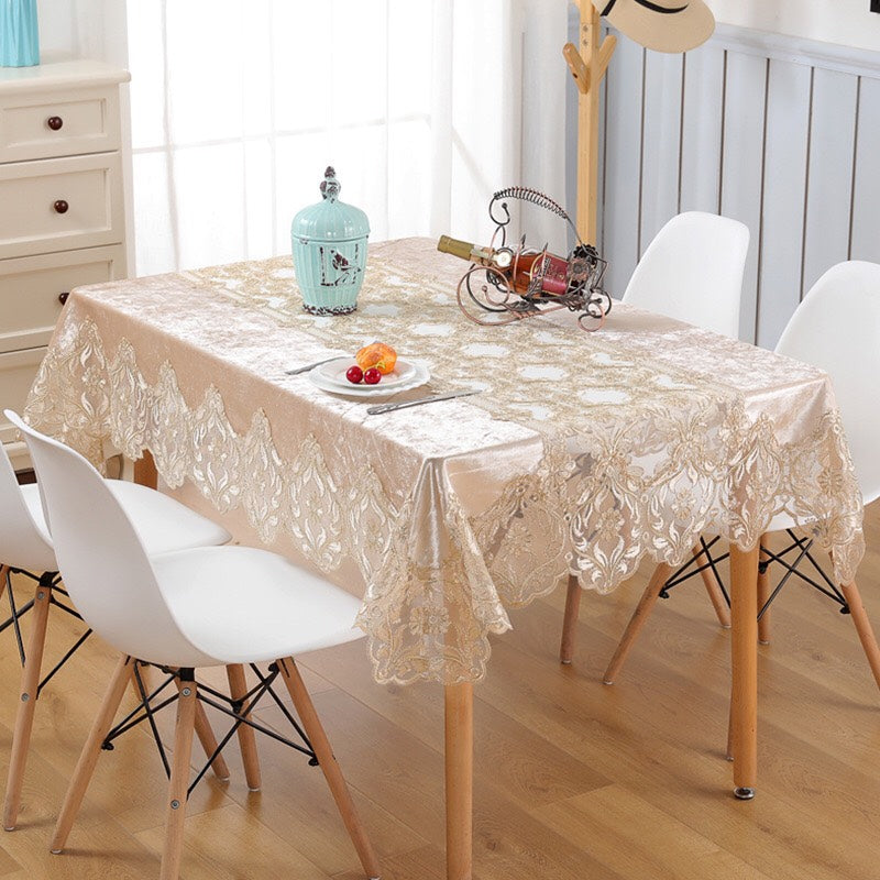 European - Flannel Embroidery - Tablecloth - Decoration