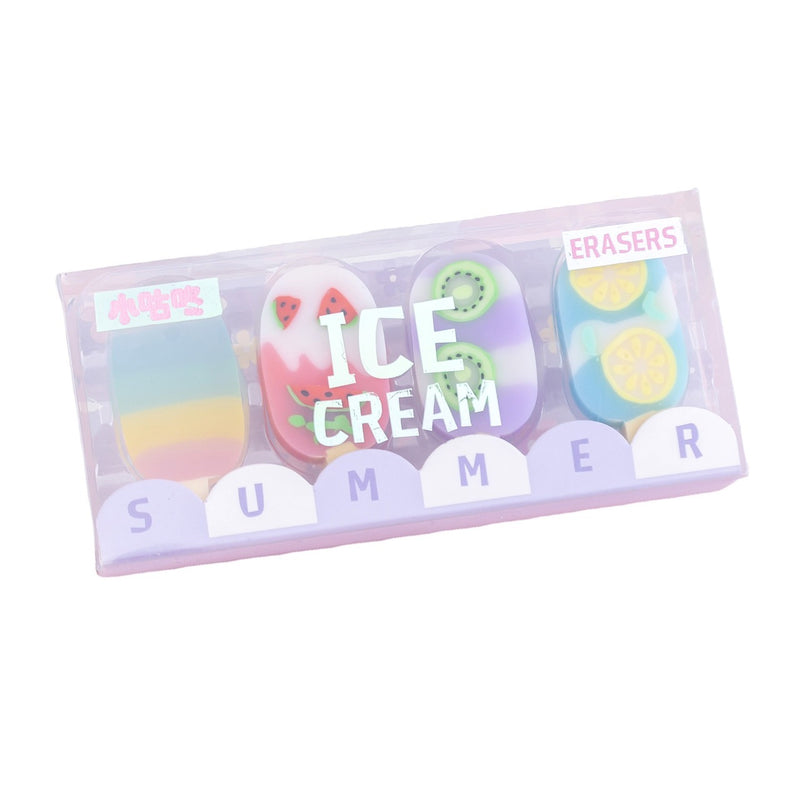 1 PC Novelty Cartoon Series Erasers Set - Kids Student School Stationery Style B