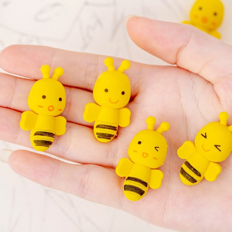 1 PC Novelty Cartoon Series Erasers Set - Kids Student School Stationery Style F