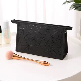 Travel Clear Makeup Bag - Fashion Diamond Cosmetic Bag - Toiletries Organizer Waterproof - Females Storage Make Up Bag