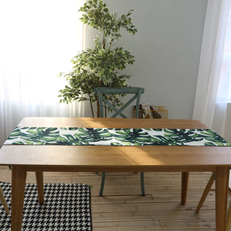 Tropical Palm Leaves - Table Runners for Family Dinner - Banquet - Parties and Celebrations - Tropical Plant Table Decor