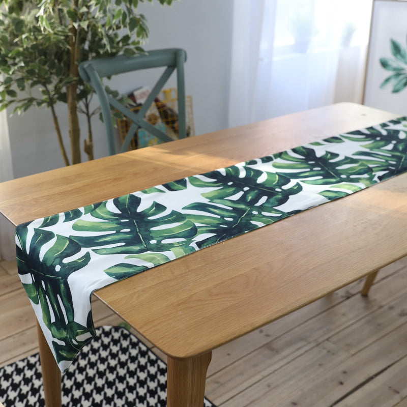 Tropical Palm Leaves - Table Runners for Family Dinner - Banquet - Parties and Celebrations - Tropical Plant Table Decor