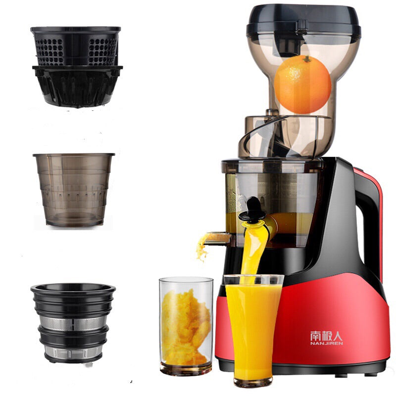 Mini Slow Juicer Screw - Cold Press Extractor - Patented Filter-Free Electric Fruit Vegetable Juicer Machine