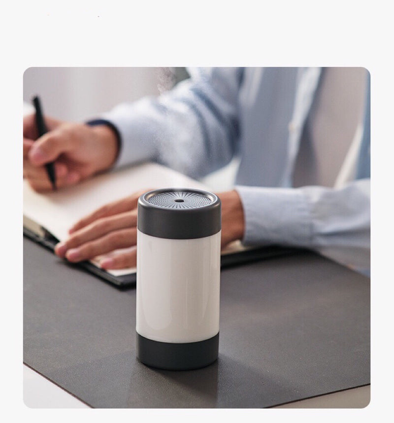 Cool Mist Humidifier -300ml Mini Portable Humidifier with Multicolor LED Night Light - 2 Mist Mode and Auto Shut-Off -Personal Desktop Humidifier for Home Office Nursery, Super Quiet
