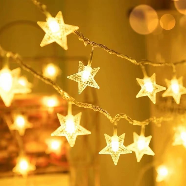 Star String Lights - Battery Operated - For Indoor Outdoor Wedding Party  Festival Decoration