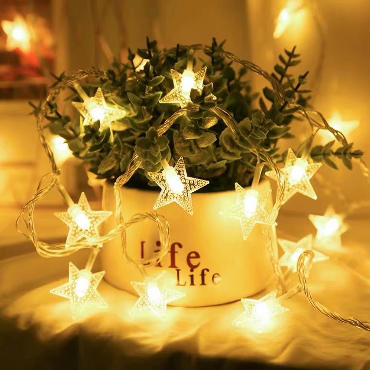 Star String Lights - Battery Operated - For Indoor Outdoor Wedding Party  Festival Decoration