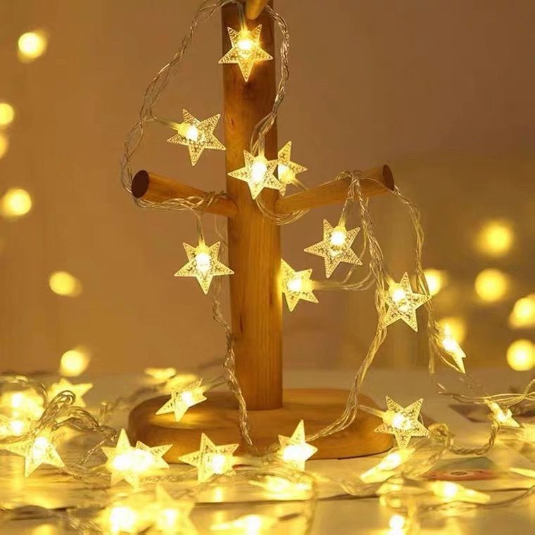 Star String Lights - Battery Operated - For Indoor Outdoor Wedding Party  Festival Decoration