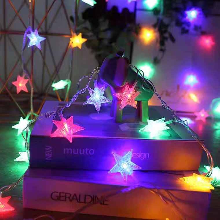 Star String Lights - Battery Operated - For Indoor Outdoor Wedding Party  Festival Decoration