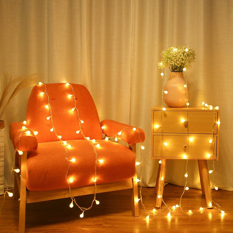 Bubble Ball String Lights - EU Plug - For Indoor Outdoor Wedding Party  Festival Decoration