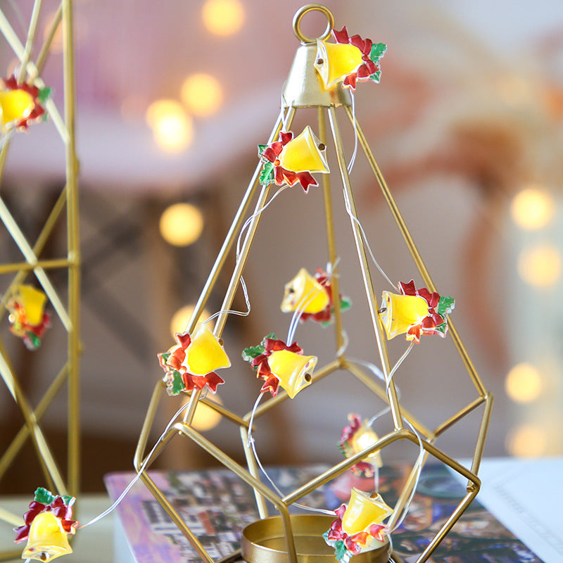 Christmas Decoration Lights -  Christmas Theme Fairy Lights with 30 LED Santa Claus - Socks - Christmas Trees - Bell - Snowman - Battery Powered - for Indoor and Outdoor