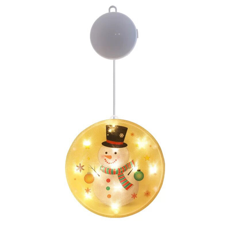 Christmas Lights LED Lights String - Color Print Disc Hanging Lamp Room Decorative Lights