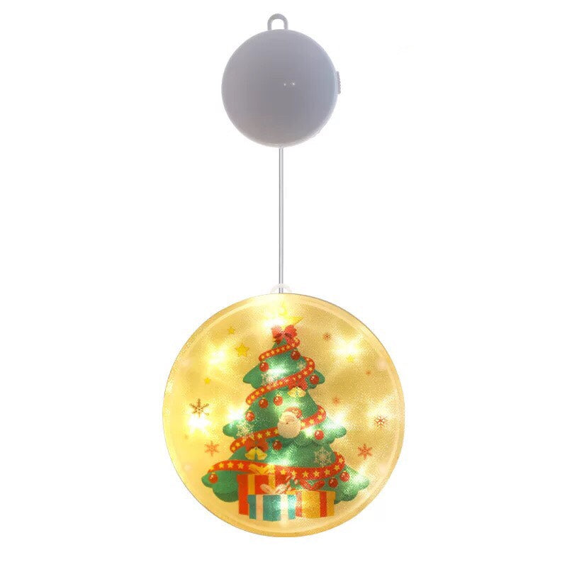 Christmas Lights LED Lights String - Color Print Disc Hanging Lamp Room Decorative Lights