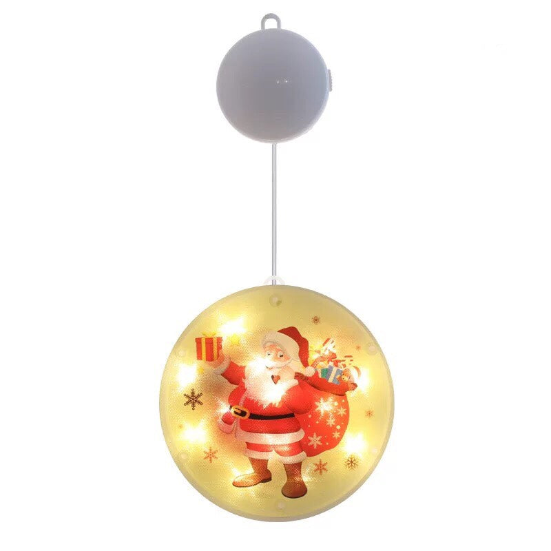 Christmas Lights LED Lights String - Color Print Disc Hanging Lamp Room Decorative Lights