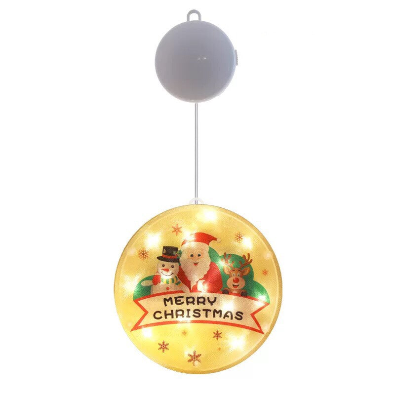 Christmas Lights LED Lights String - Color Print Disc Hanging Lamp Room Decorative Lights