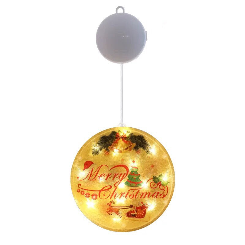 Christmas Lights LED Lights String - Color Print Disc Hanging Lamp Room Decorative Lights