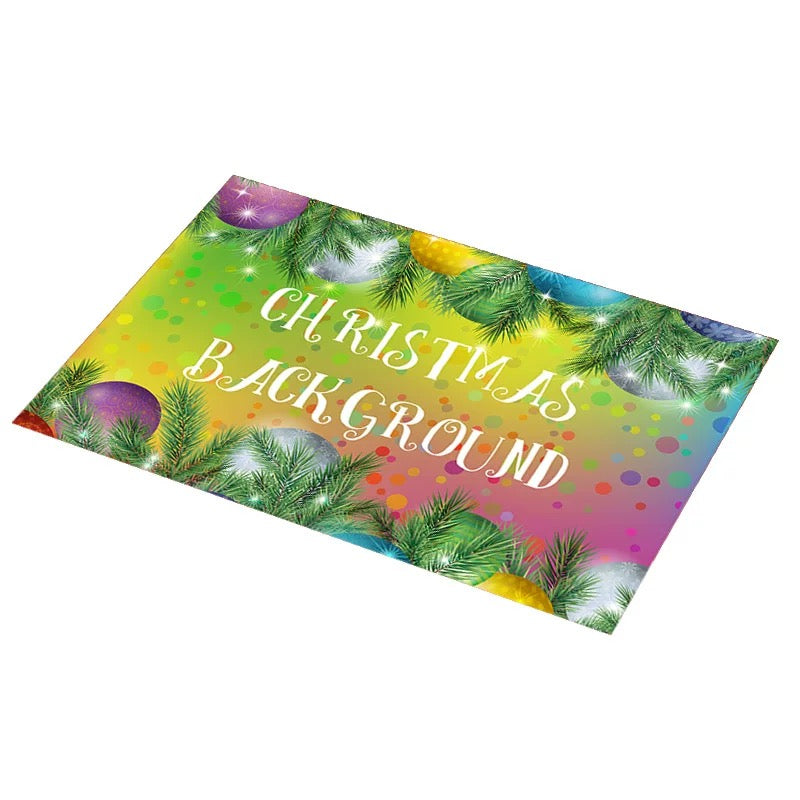 Christmas Placemats - PVC Place Mat for Dining Table -  Easy to Clean Heat Insulation Mats