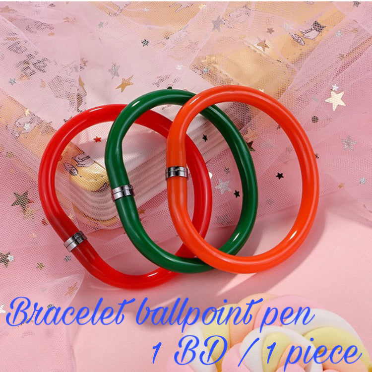 Creative Bendable Bracelet Pen - 0.7 mm Blue Ballpoint Pen (one piece)