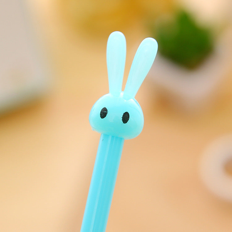 Funny Rabbit Pen - Hard Plastic - 0.5 mm Black Gel Ink Pen ( One Piece )