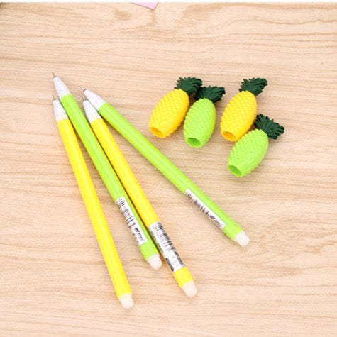 Creative Pineapple Style Pen  - Hard Plastic - 0.38 mm Black Gel Ink Pen ( One Piece )