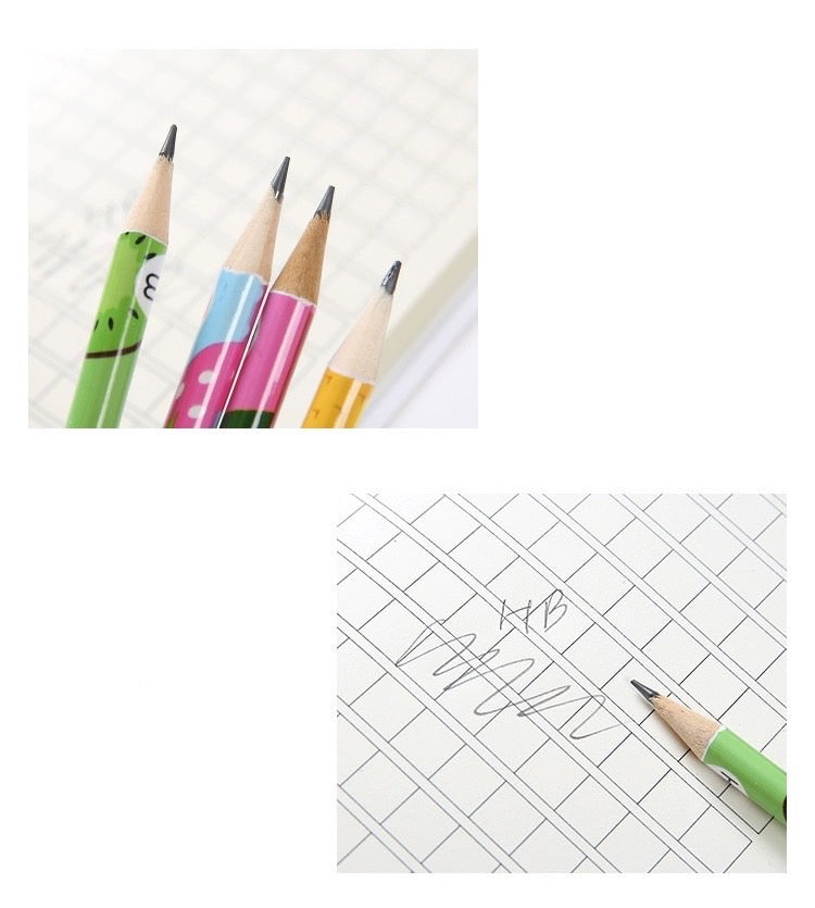 12 PCS Boxed HB Pencil Set - Colorful Fruit - Pupil Special Pencil with Rubber