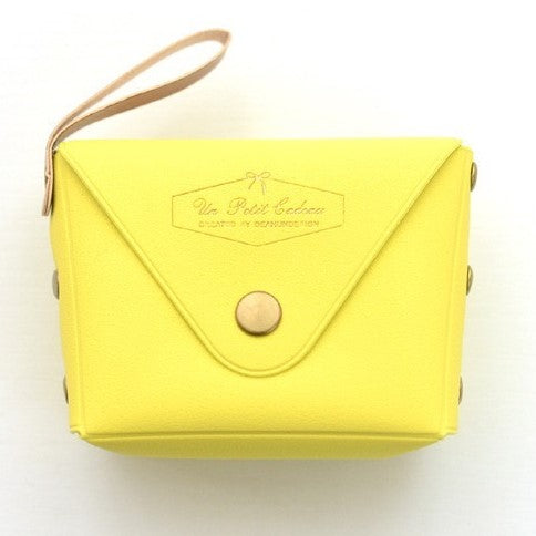 Small Coin Purse Change Wallet - Candy Color - PU Leather Waterproof