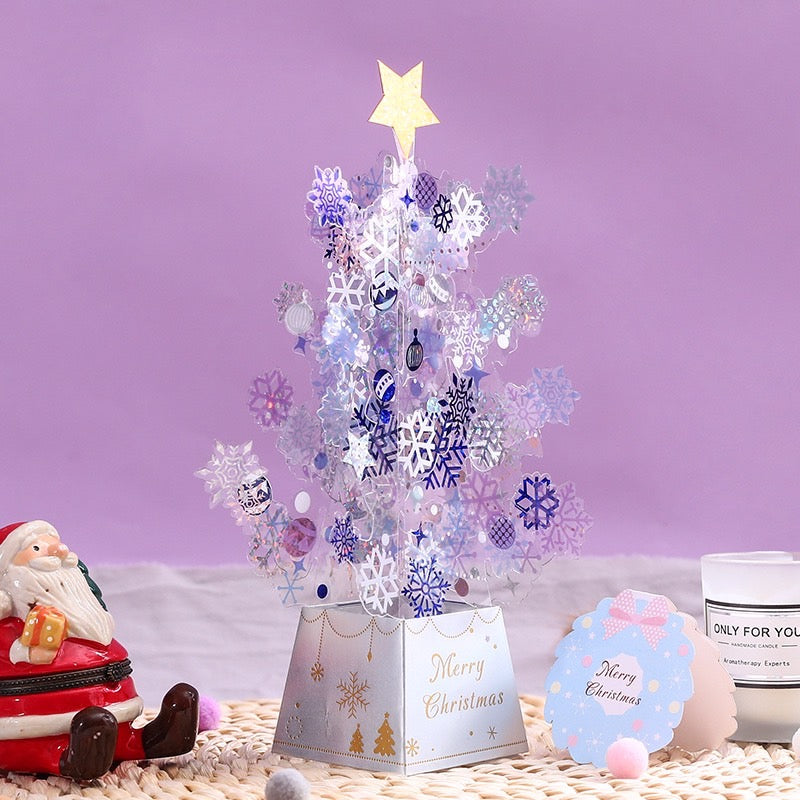 Christmas 3D Pop Up Card - Dream Crystal Christmas Tree Ornament