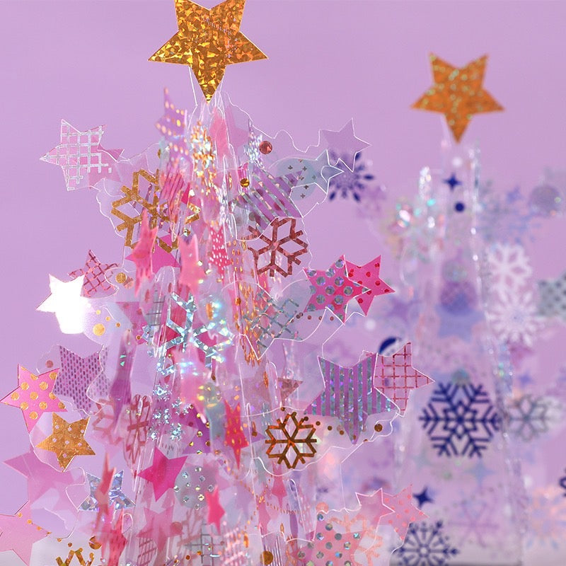 Christmas 3D Pop Up Card - Dream Crystal Christmas Tree Ornament