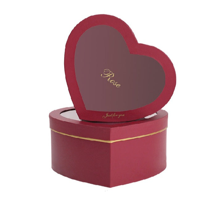 Gift Box - Phnom Penh Hollow Flower and Fruit Box -  Heart Shape One Piece for Wrapping Gifts