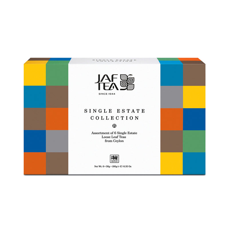 JAF TEA - Gifts - Single Estate Assortment Box - Whole Leaf Black Teas (30 g×6 Boxes)