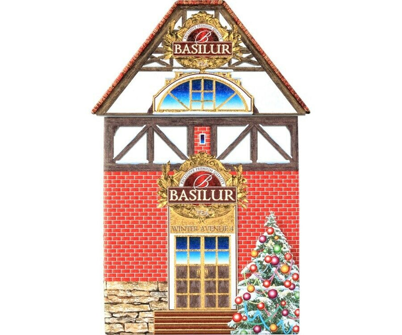 BASILUR TEA - Merry Christmas Winter Avenue - Whole Leaf Black Tea - 100 g Metal Tin