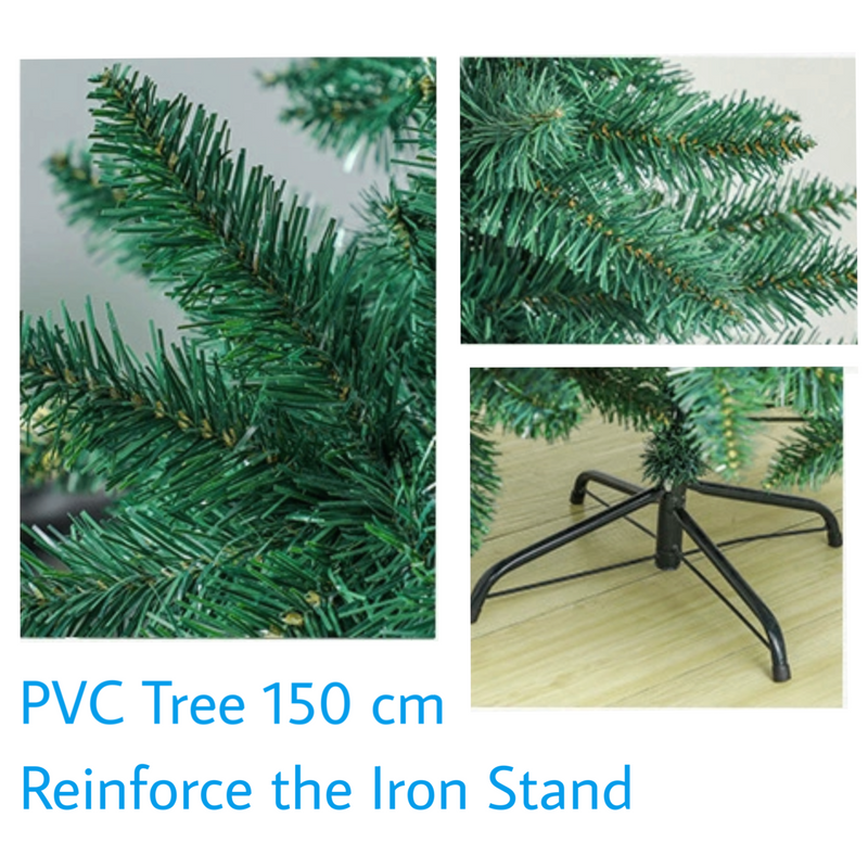 Christmas Tree - PVC Tree - Green - 60 cm / 90 cm / 150 cm