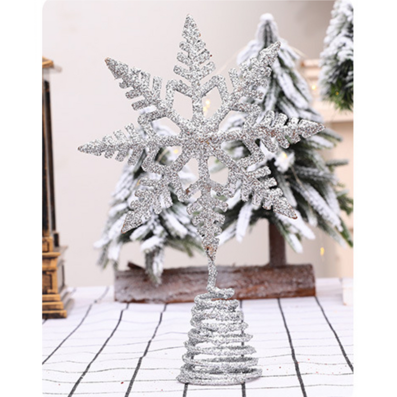 Christmas Tree Decoration - Christmas Tree Star Topper - Snowflake