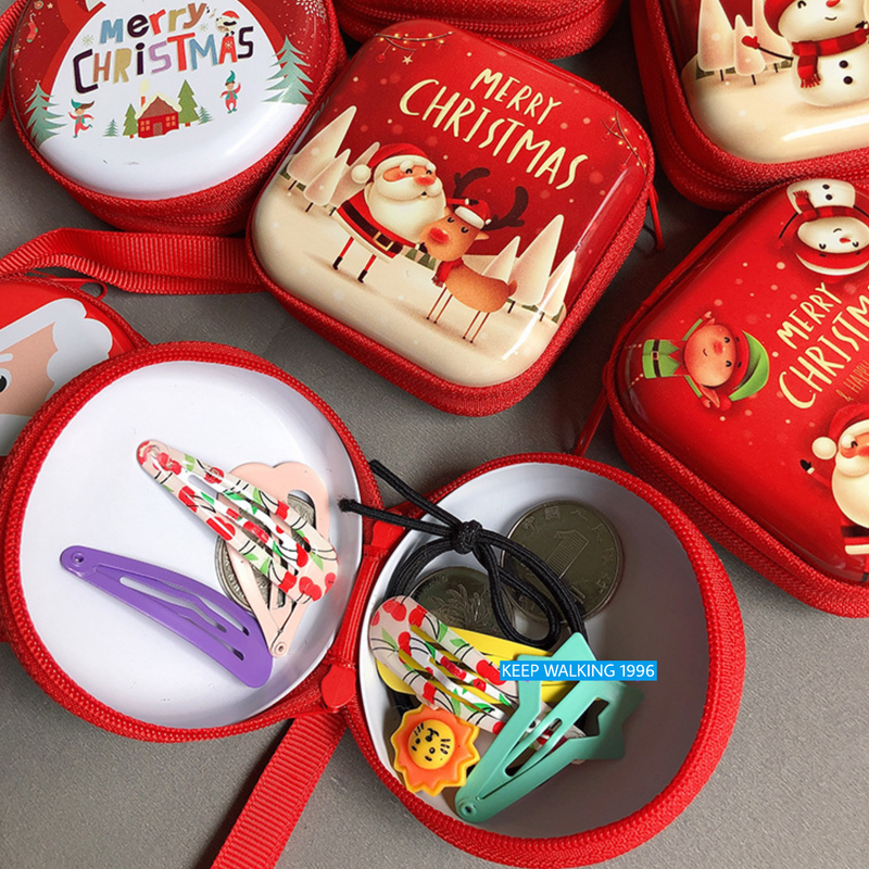 Christmas Gifts - Christmas Coin Purse & Headphone Housing & Mini Zippered Candy Box & Christmas Tree Decoration